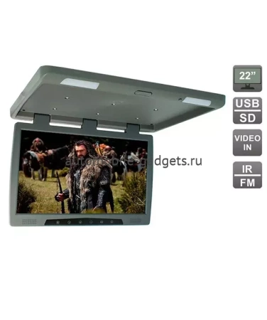 Потолочный автомобильный монитор 22" со встроенным медиаплеером AVS2220MGR (серый)