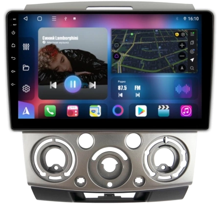 FarCar S500 (XL3021M) штатная магнитола для Ford Ranger, Everest, Mazda BT-50 2006-2011 (серебро) на Android 13 c 6Gb, DSP, 4G
