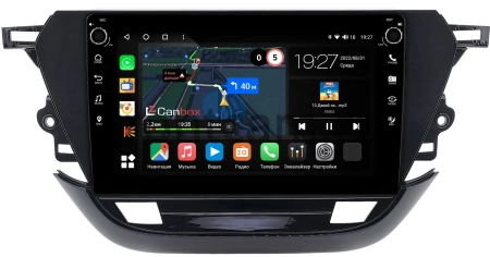 Opel Corsa F 2019-2024 (глянцевая) Canbox M-Line 7801-9-0204 Android 10 (4G-SIM, 2/32, DSP, IPS) С крутилками