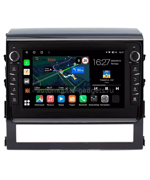 Штатная магнитола Toyota Land Cruiser 200 2015-2021 (для авто без надписи JBL Synthesis) Canbox M-Line 7831-9047 на Android 10 (4G-SIM, 2/32, DSP, IPS) С крутилками
