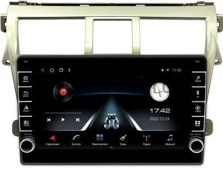 Toyota Belta, Vios, Yaris sedan 2005-2012 (золотая) Canbox BGT9-9068 2/32 Android 10 (IPS, DSP, CarPlay)