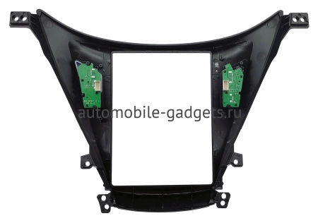 Штатное головное устройство Hyundai Elantra 5 (MD), Avante 5 2010-2015 (глянцевая) Canbox H-Line (Tesla style) 9.7 дюймов 4/32 5621-1312-118 на Android 10 (4G-SIM, DSP, QLed)