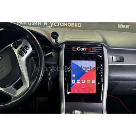 Штатное головное устройство Ford Edge 2010-2014 (глянцевая) Canbox PRO-Line (Tesla style) 9.7 дюймов 8/256 7883-1312-169 на Android 13 (4G-SIM, DSP, QLed)