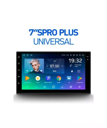 2 DIN универсальная магнитола Teyes SPRO PLUS 3/32 7 дюймов Android 10 (4G-SIM, DSP)