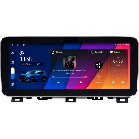 Штатная магнитола Kia Cerato 4, Forte 3 2018-2024 12.3 дюйма Canbox M-Line 7712-9-976 на Android 10 (4G-SIM, 2/32, DSP, QLed) Mercedes Style