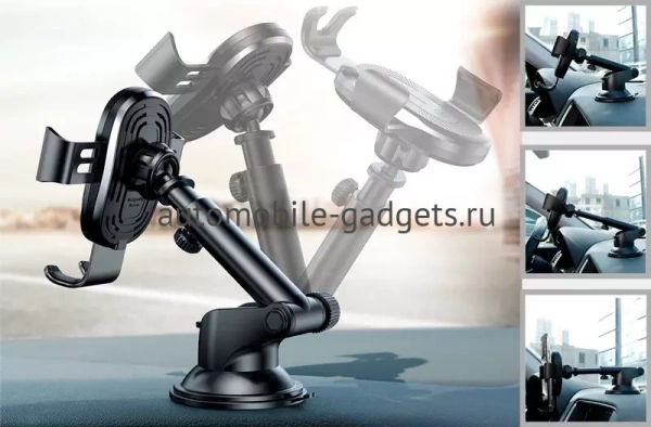 Baseus Wireless Charger Gravity Car Mount WXYL-A01 black Автомобильный держатель с беспроводной зарядкой