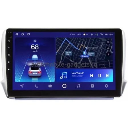 Штатное головное устройство Teyes SPRO PLUS 4/32 10 дюймов RM-10-732 для Peugeot 208, 2008 2013-2019 на Android 10 (4G-SIM, DSP, IPS)