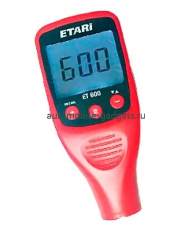 Толщиномер лакокрасочных покрытий ETARI ЕТ 600 с функцией памяти, по черным и цветным металлам с самокалибровкой