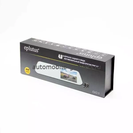 Eplutus D01 Автомобильный видеорегистратор-зеркало с 2-я камерами