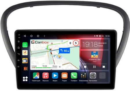Штатная магнитола Canbox H-Line 3792-9-6060 для Peugeot 607 2004-2010 на Android 10 (4G-SIM, 4/64, DSP, QLed)