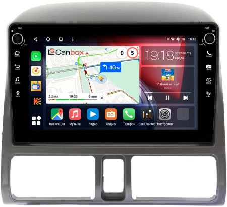 Штатная магнитола Honda CR-V 2 2001-2006 Canbox M-Line 7801-9204 Android 10 (4G-SIM, 2/32, DSP, IPS) С крутилками