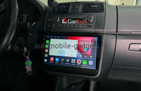Штатная магнитола Canbox RS10-1089 для Skoda Fabia 2 2007-2014 (черная) на Android 10 (IPS, DSP, CarPlay)