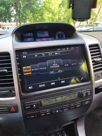 Roximo S10 RS-1105 штатная магнитола для Toyota Land Cruiser Prado 120 (2002-2009) Lexus GX 470 (2002-2009) на Android 10 c 2GB оперативной памяти и DSP процессором