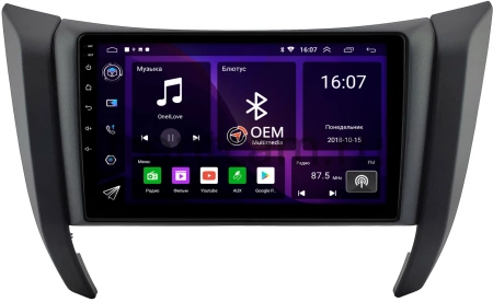 Nissan Navara (Frontier) 4 (D23) 2014-2024 Canbox GT9-0540 2/32 на Android 10 (IPS, DSP, CarPlay)