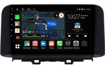 Hyundai Kona 2017-2020 Canbox M-Line 4543-10-0342 на Android 10 (4G-SIM, 2/32, DSP, QLed)