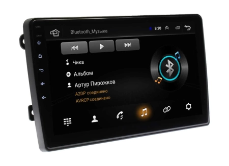 Штатная магнитола VW универсальная 10" Wide Media LC1206ON-1/16 Тип2 с новым разъемом