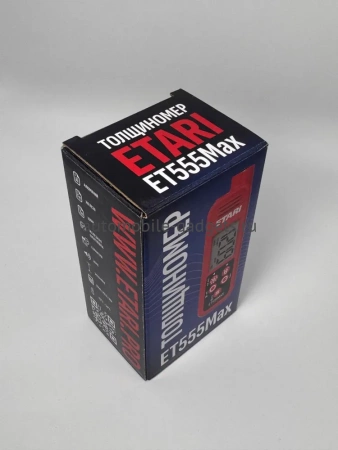 Толщиномер ETARI ET 555 MAX профессиональный толщиномер c датчиком оцинковки и самокалибровкой