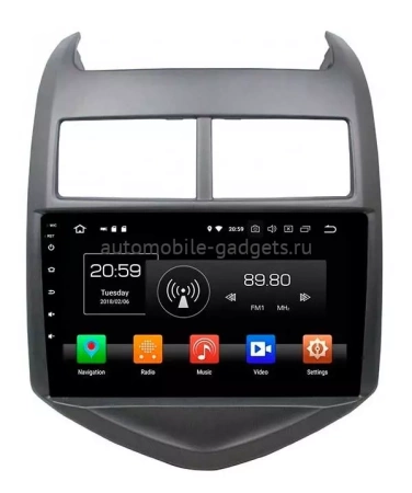 Carmedia KD-9804-P штатная магнитола для Chevrolet Aveo (2012-2015) на Android 10, до 8-ЯДЕР, до 4ГБ-64ГБ памяти и встроенным DSP