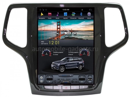 CarMedia ZF-1217-DSP (TESLA) штатная магнитола для Jeep Grand Cherokee 2013+ на Android 9.0 c 4GB, DSP