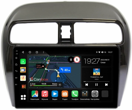 Mitsubishi Mirage 6 2012-2024 Canbox M-Line 4542-9-129 на Android 10 (4G-SIM, 4/64, DSP, QLed)