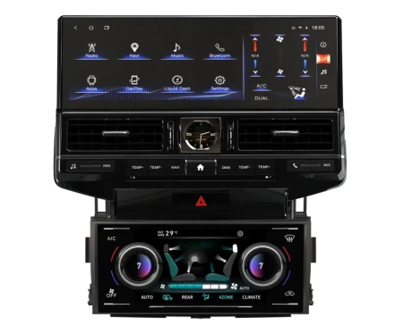 Carmedia ZH-T1602X Штатная магнитола для Toyota LC 200 (2007-2015) (высокие комплектации) на Android 12 c 8GB, DSP, 4G