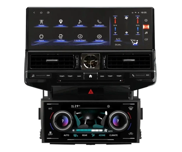 Carmedia ZH-T1602X Штатная магнитола для Toyota LC 200 (2007-2015) (высокие комплектации) на Android 12 c 8GB, DSP, 4G