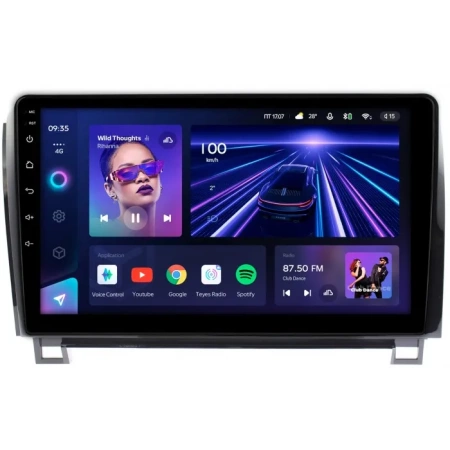 Штатное головное устройство Toyota Sequoia 2, Tundra 2 2007-2022 Teyes CC3 360 6/128 10 дюймов RM-1055 на Android 10 (4G-SIM, DSP, QLed) (с усилителем JBL)
