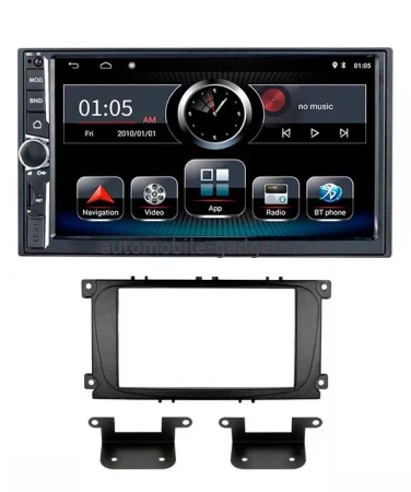 SWAT AHR-7040-RFO-N15 Установочный комплект для Ford C-MAX 2007-2010, Focus 2007+, Galaxy 2006-2020, Kuga 2008+,Mondeo 2007-2013, S-Max 2007-2010 на Android 8.1 c 2 GB оперативной памяти и встроенным DSP процессором