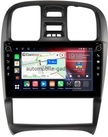 Hyundai Sonata 4 (EF) 2001-2012 (левый руль) Canbox M-Line 7801-9-268 Android 10 (4G-SIM, 2/32, DSP, IPS) С крутилками