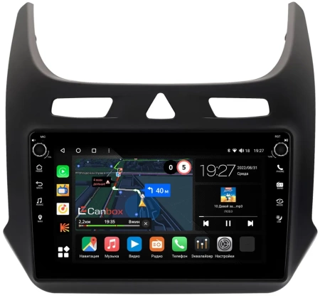 Ravon R4 2016-2020 (черная, матовая) Canbox M-Line 7801-9-0560 на Android 10 (4G-SIM, 2/32, DSP, IPS) С крутилками