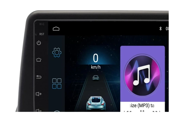 Штатная магнитола Mitsubishi Pajero iO 1998 - 2007 Wide Media LC9642ON-1/16 взамен верхнего козырька