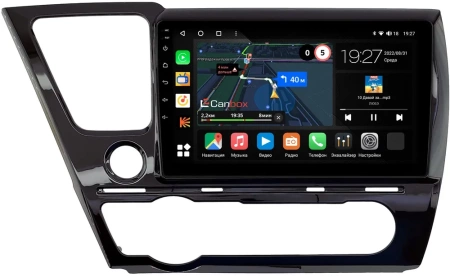 Штатная магнитола Canbox M-Line 4544-9-0131 для Honda Civic 9 4D 2013-2017 (глянцевая, левый руль, седан) на Android 10 (4G-SIM, 2/32, DSP, QLed)