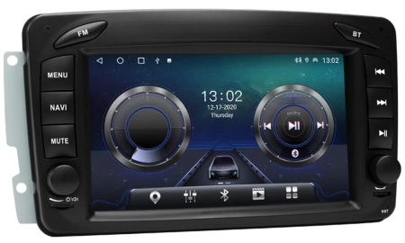 Carmedia MKD-7108-S10 штатная магнитола для Mercedes-Benz C W203, CLK W209, G W463, Vito, Viano W639 на Android 12 с 4GB, DSP, 4G