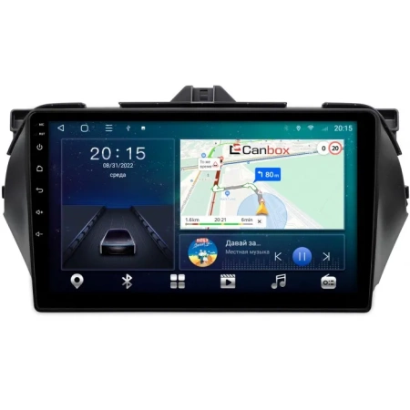 Штатная магнитола Suzuki Ciaz 2014-2019 Canbox L-Line 4296-9-1555 на Android 10 (4G-SIM, 6/128, TS18, DSP, QLed)