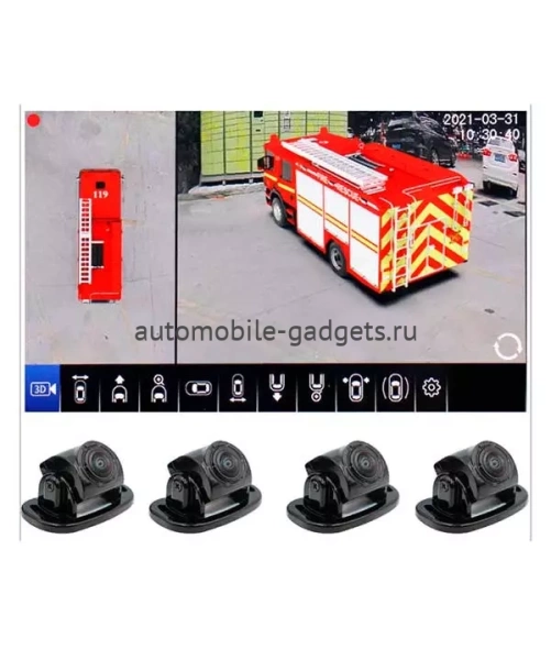 3D SPEC STICK BIRDVIEW 360° 3D круговой обзор для грузовиков, автобусов, спецтехники и автодомов со встроенным регистратором
