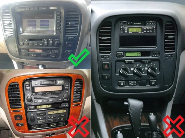 Штатная магнитола Toyota Land Cruiser 100 1998-2002 (для авто с монитором, руль справа) Canbox RS10-1189 1.5/32 на Android 10 (IPS, DSP, CarPlay)