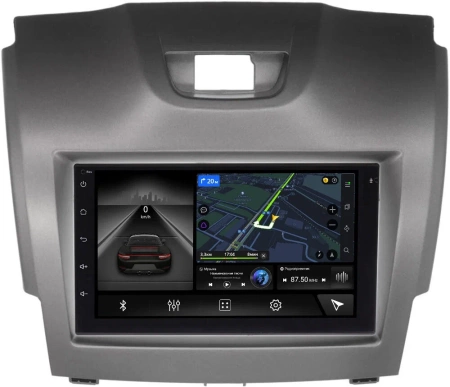 Isuzu D-Max 2 2012-2020 (серая) Canbox H-Line 4479-RP-11-293-208 на Android 10 (4G-SIM, 8/128, DSP, QLed)