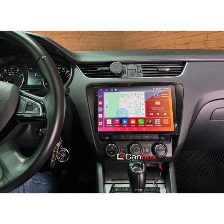 Штатная магнитола Canbox EVO 2K 5817-1048 для Skoda Octavia A7 2013-2020 (глянцевая) на Android 14 (4G-SIM, 4/64, DSP, QLed, AI, 360)