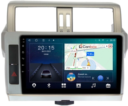 Toyota Land Cruiser Prado 150 2013-2017 (Тип 1) Canbox L-Line 4295-1057 на Android 10 (4G-SIM, 6/128, TS18, DSP, QLed)