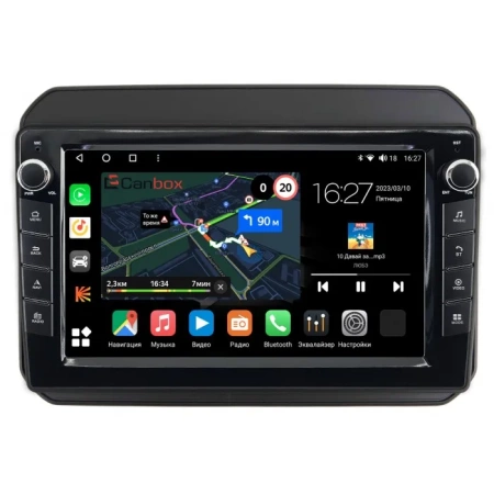 Штатная магнитола Canbox M-Line 7821-9168 для Suzuki Ignis 3 2016-2024 (матовая, Тип 1) на Android 10 (4G-SIM, 2/32, DSP, IPS) С крутилками