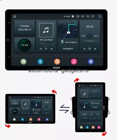 Carmedia OL-1903-2D-D штатная магнитола для Volkswagen, Skoda, Seat на Android 10 с 4GB, DSP, 4G (поворотный экран)