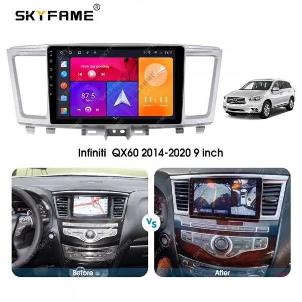 Carmedia EW-9201-1-MKD-9509-2K-12512-D7 штатная магнитола для Infiniti QX60 2014-2016, JX35 2012-2014 на Android 13 c 12GB, DSP, 4G