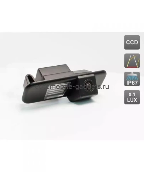 CCD штатная камера заднего вида с динамической разметкой AVIS AVS326CPR (036) для Kia Rio Sedan (2005-2017)