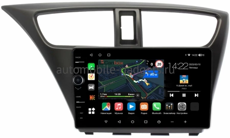 Штатная магнитола Honda Civic 9 5D 2011-2015 (левый руль, хэтчбэк) Canbox M-Line 7841-9-0108 Android 10 (4G-SIM, 4/64, DSP, QLed)