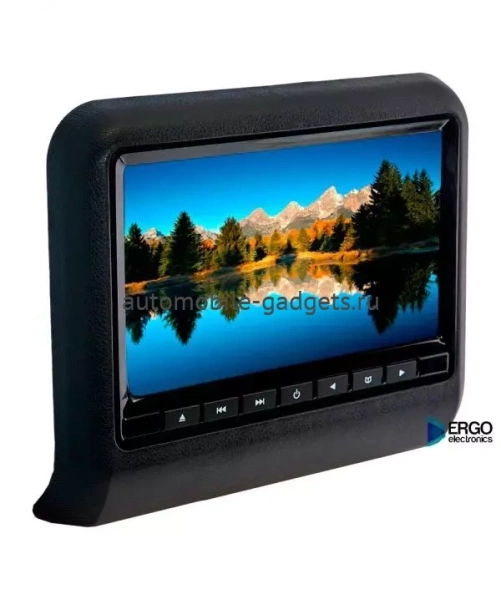 Навесной монитор на подголовник ERGO ER9L со встроенным DVD плеером и монитором 9" Навесной монитор на подголовник ERGO ER9L со встроенным DVD плеером и монитором 9"