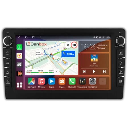 Canbox H-Line 7836 (матовая) 9 дюймов на Android 10 (4G-SIM, 4/32, DSP, QLed) С крутилками