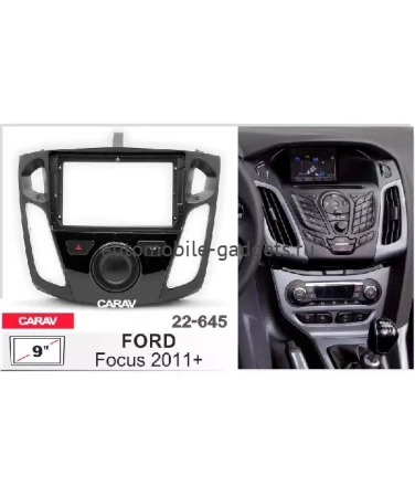 CARAV 22-645 Переходная рамка 9" для FORD Focus 2011+