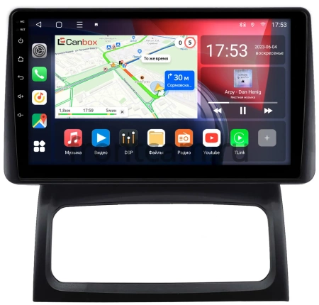 Renault Clio 2 2001-2005 Canbox L-Line 4169-9-1816 на Android 10 (4G-SIM, 2/32, TS18, DSP, QLed)