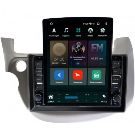 Штатная магнитола Honda Jazz 2 2008-2014 Canbox H-Line 5612-1067 на Android 10 (4G-SIM, 4/64, DSP, QLed, Tesla)