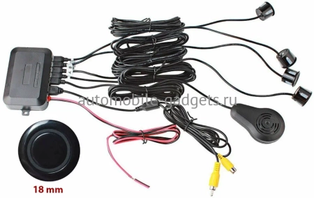  Видеопарктроник (четыре датчика, 18мм) для подключения к магнитоле